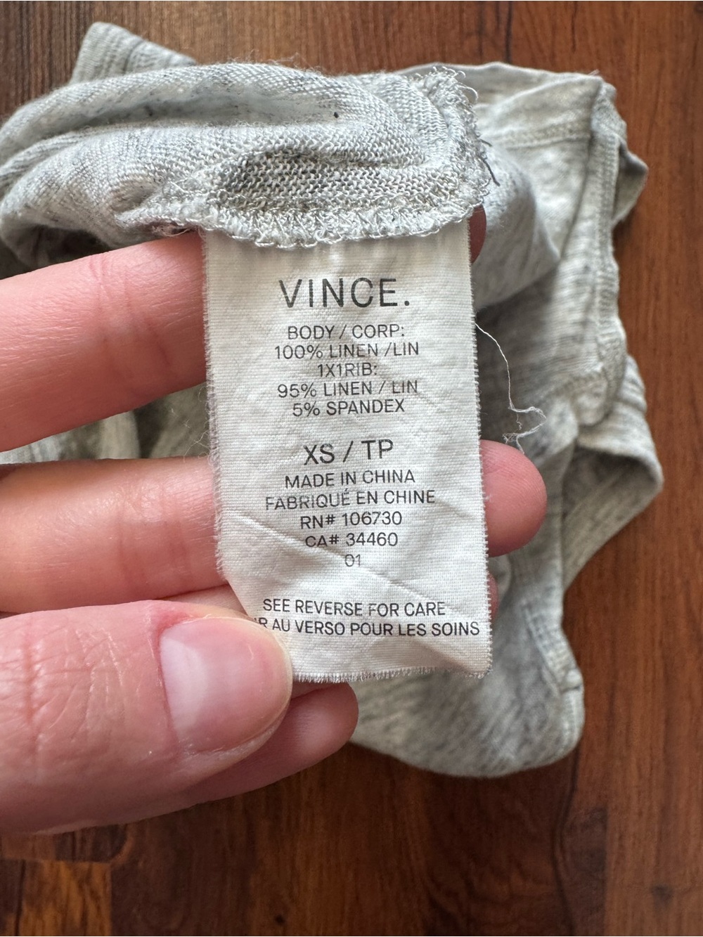 Vince. | Heathered Linen Swing Tank Top | Lightweight Sleeveless Top | XS - Picture 7 of 10